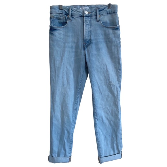 Good American Denim - GOOD AMERICAN Good Classic Natural High Rise Straight Leg‎ Jeans 4/27 #GCNFL67T